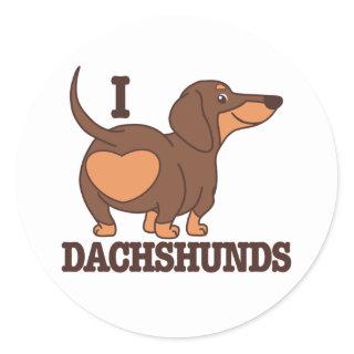 Dachshund Love Dog Sticker