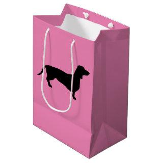 Dachshund Short Hair - Silhouette 1 Medium Gift Bag