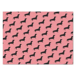 Dachshund Short Hair - Silhouette 1 Tissue Paper