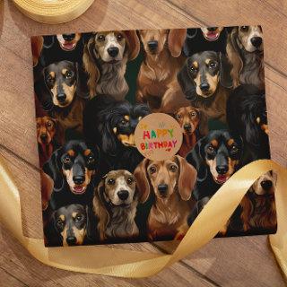 Dachshund ...wiener seamless pattern