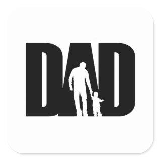 Dad With Son Shirt Father's Day Gifts For Dad Square Sticker