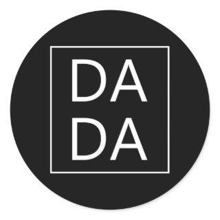 Dada First Father'S Day New Dad Mama Family Classic Round Sticker