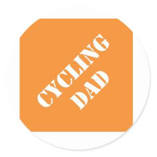 Dadisms Cycling Dad Classic Round Sticker