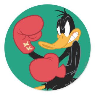 DAFFY DUCK™ the Boxer Classic Round Sticker