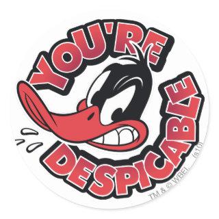 DAFFY DUCK™ - You're Despicable Classic Round Sticker