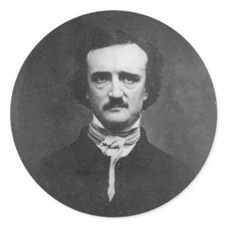 Daguerreotype of Edgar Allan Poe by C.T. Tatman Classic Round Sticker