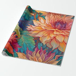 Dahlia Floral Tapestry