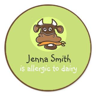 Dairy Allergy Customizable Sticker