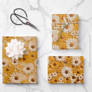 Daisy and Sunflower Tooled Leather Look Assortment  Sheets