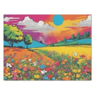 Daisy Delight Pop Art Blossoms decoupage paper