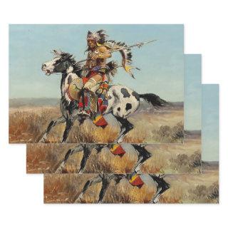 “Dakota Chief” Western Art by Charles M Russell  Sheets