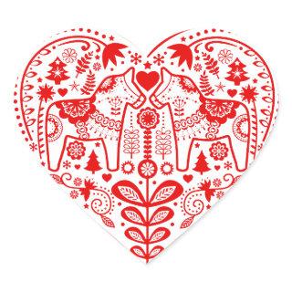 Dala Heart Heart Sticker