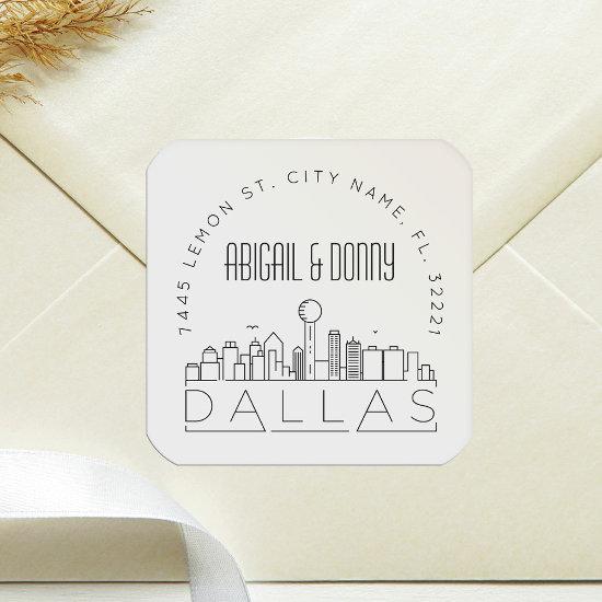 Dallas Skyline | Pre-Addressed Envelope Seal