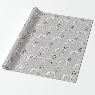 Dalmatian Dog Christmas Santa Hat