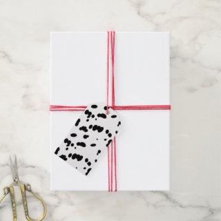 Dalmatian Dog Spots Fun Black and White Fur Gift Tags