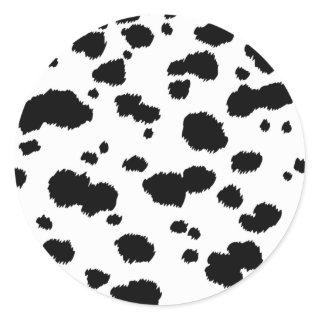 Dalmatian Spots Pattern Dog Dalmation Spot Dots Classic Round Sticker