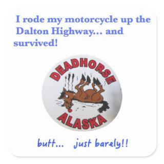 Dalton Highway Survivor Square Sticker