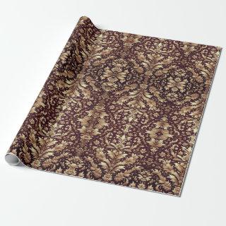Damask Dreams in Red and Gold