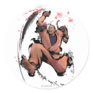 Dan Running Classic Round Sticker