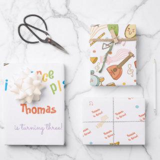 Dance sing and play kids birthday  sheets