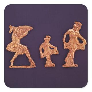 Dancers of goddess Demeter Square Sticker