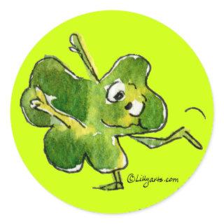 Dancing Shamrock Irish Jig Sticker