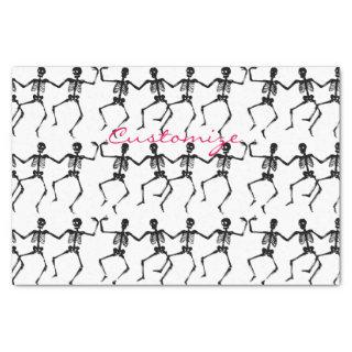 Dancing Skeletons Halloween Thunder_Cove Tissue Paper