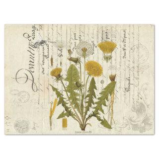 Dandelion Ephemera Landscape Decoupage Tissue Shee Tissue Paper