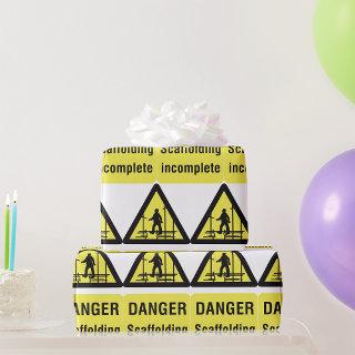 Danger Scaffolding Incomplete Sign