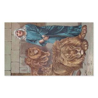 Daniel Lions Den Rectangular Sticker