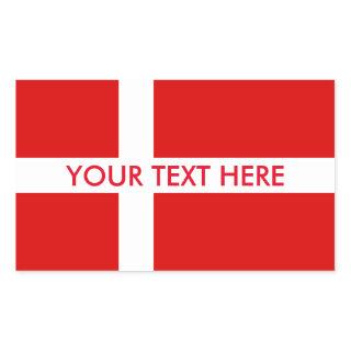 Danish flag custom stickers for Denmark