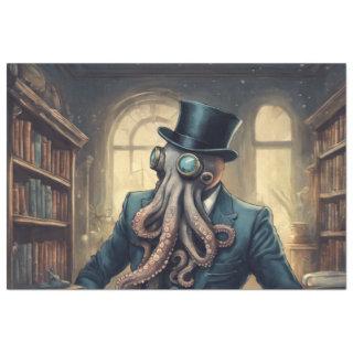 Dapper Underwater Octopus Office Edition Decoupage Tissue Paper