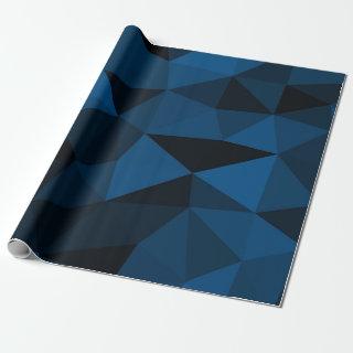 Dark blue and black geometric mesh pattern