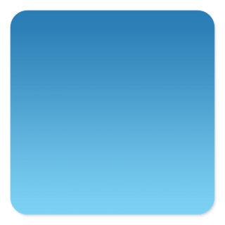 Dark Blue Ombre Square Sticker