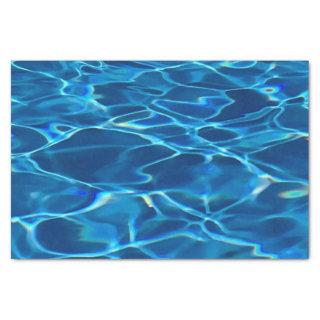 Dark Blue Pool Water  Tissue Paper