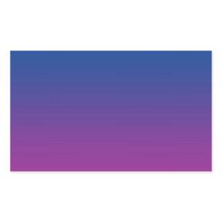Dark Blue & Purple Ombre Rectangular Sticker