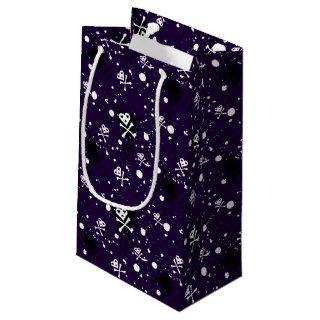 Dark Color Emo Pattern With Paint Small Gift Bag