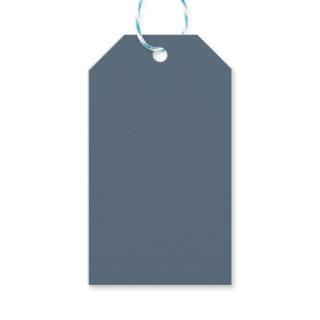 Dark Electric Blue Solid Color Gift Tags