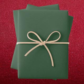 Dark Emerald Green Solid Color  Sheets