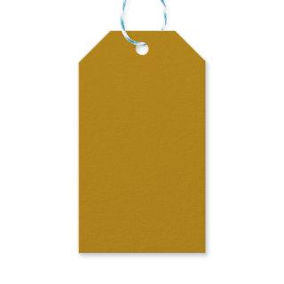 Dark Goldenrod Solid Color Gift Tags