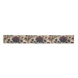 Dark Gothic Rose Decoupage Pattern  Satin Ribbon