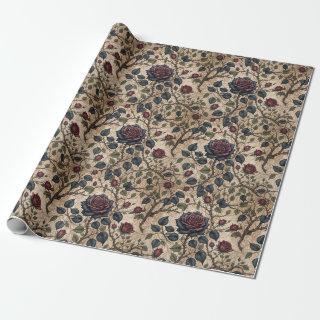 Dark Gothic Rose Decoupage Pattern