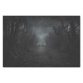 Dark Graveyard Cemetery Halloween Decoupage  Tissue Paper