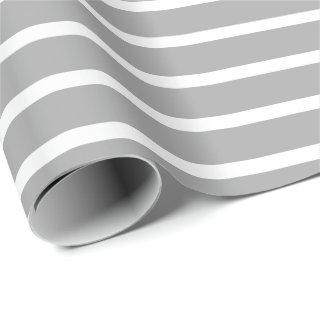 Dark Gray White Horizontal Striped