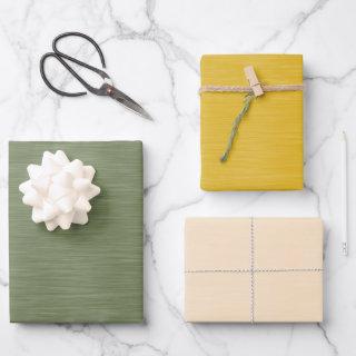 Dark Green Dark Gold and Ivory Shimmery  Sheets