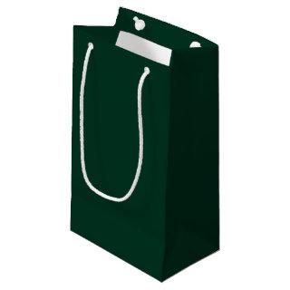 Dark Green Solid Color Small Gift Bag