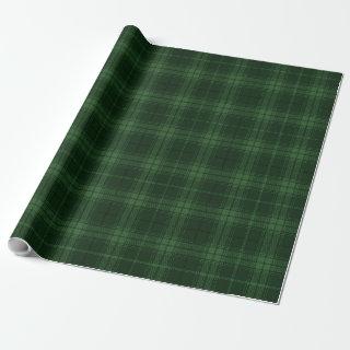 Dark Green Tartan Plaid Scottish Pattern