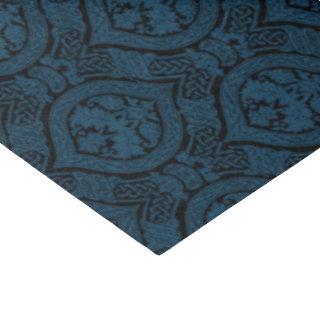 Dark Indigo Blue Vintage Damask Tissue Paper