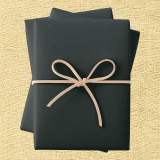 Dark Jungle Green Solid Color  Sheets