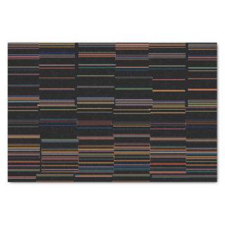 Dark Multicolored Unique Stripes Tissue Paper